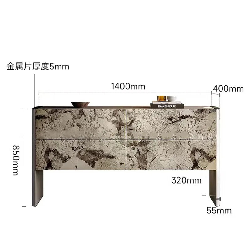 Design Simple Living Room Cabinets Aesthetic Elegant Luxury Glamour Display Cabinet Creative Storage Cassettiera Home Furniture