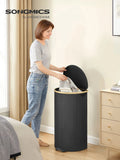 SONGMICS laundry basket Laundry Collector 90 Litre Laundry Ton with Lid Removable Laundry Bag Bedroom