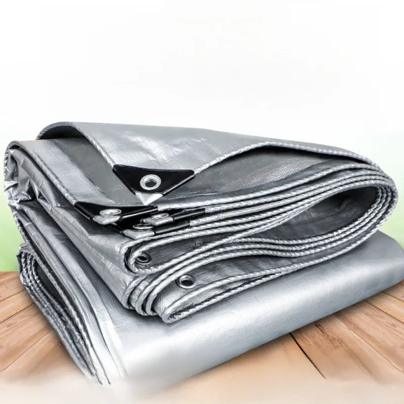 Outdoor 0.32mm Pe Waterproof Canvas Rainproof Sunscreen Double Layer Thickening Garden, Plant Shed, Car Roof Rainproof Sunscreen