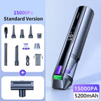 Cafele 15000Pa Wireless Vacuum Cleaner Portable Air Pump Vacuum Sealer Powerful Air Blower 4-in-1 For Car Home Office PC Clean