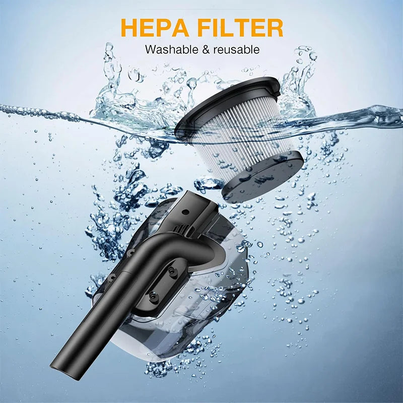 Cordless Vacuum Cleaner Rechargeable Handheld Dust Blower Floor Car Pet Hair Multifunction Cleaning For Dewalt 20V Battery Pin
