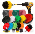 Electric Drill-Brush Head Kit  Attachment Power Scrubber Brush For Carpet Bathroom Kitchen Bathroom Car Cleaning Tool Wash Set
