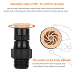 5pcs Household Sprinkler Automatic Irrigation Equipment Watering Sprinkler 360 Degree Rotation Corrosion Resistant For Garden