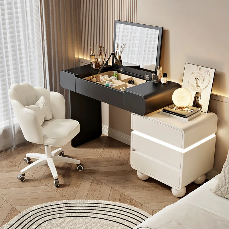 Vintage Trendy Vanity Dresser Modern Nordic Italian Unique Makeup Table Minimalist Elegant Aesthetic Vestidores Hotel Furniture
