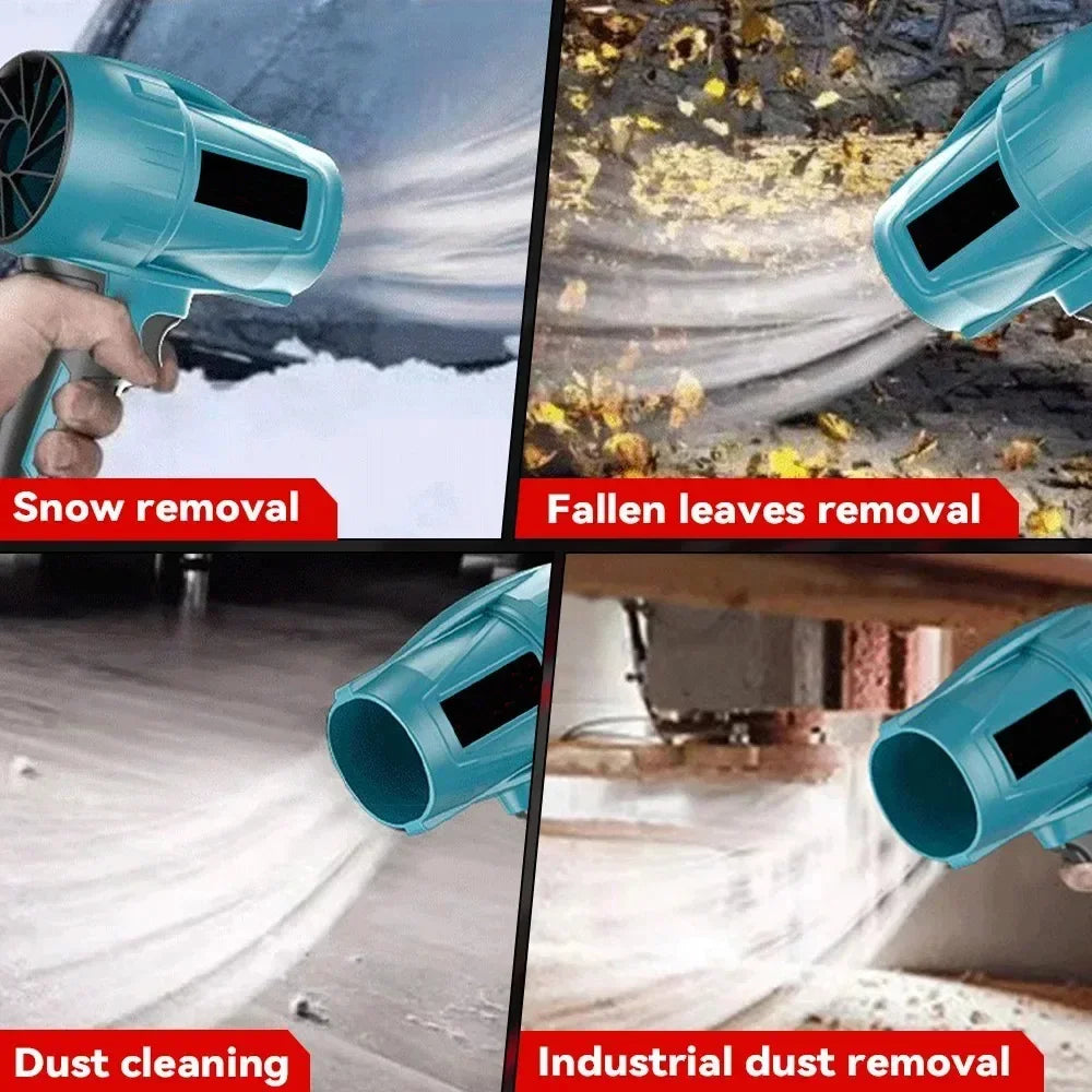 1500W Brushless Electric Turbo Blowers 200M/S Violent Car Dryer Handheld Dust Jet Fan Snow Removal Tool for Makita 18V Battery