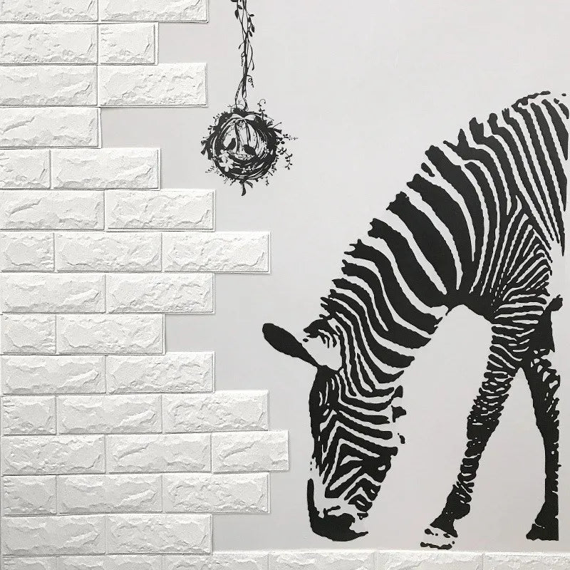70cmx1/2/3/5/10m Brick Pattern Wall Sticker Decoration PVC 3d Wallpaper Waterproof Wall Sticker for Children's Room Home Bedroom