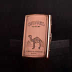Retro Red Copper Brass Carved Cigarette Case for 12 Cigarettes Portable Tobacco Case Cigarette Holder Storage Box Smoking Tools