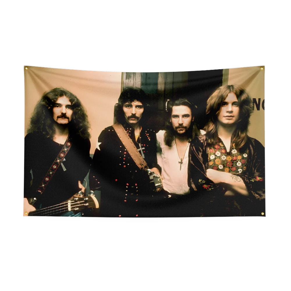 3x5 Ft Heavy Rock Band-B-Black Sabbaths Flag Polyester Digital Printing Banner for Bedroom Wall Art Out Door Tapestry
