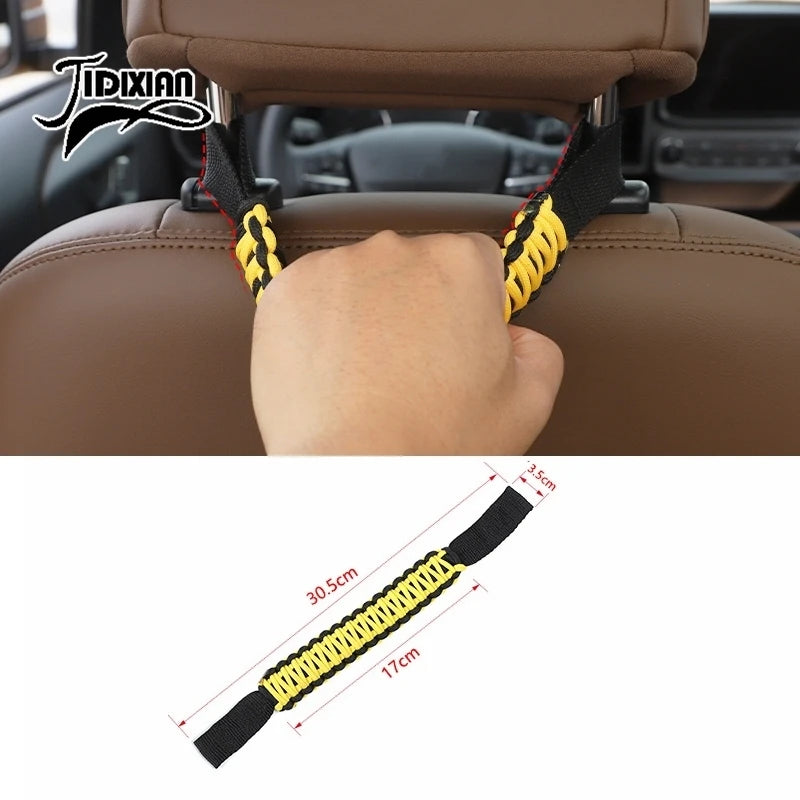 JIDIXIAN Car Seat Headrest Grab Handle for Jeep for Dodge for Ford F150 for Jimny for Chevrolet for GMC for Chrysler for 4Runner