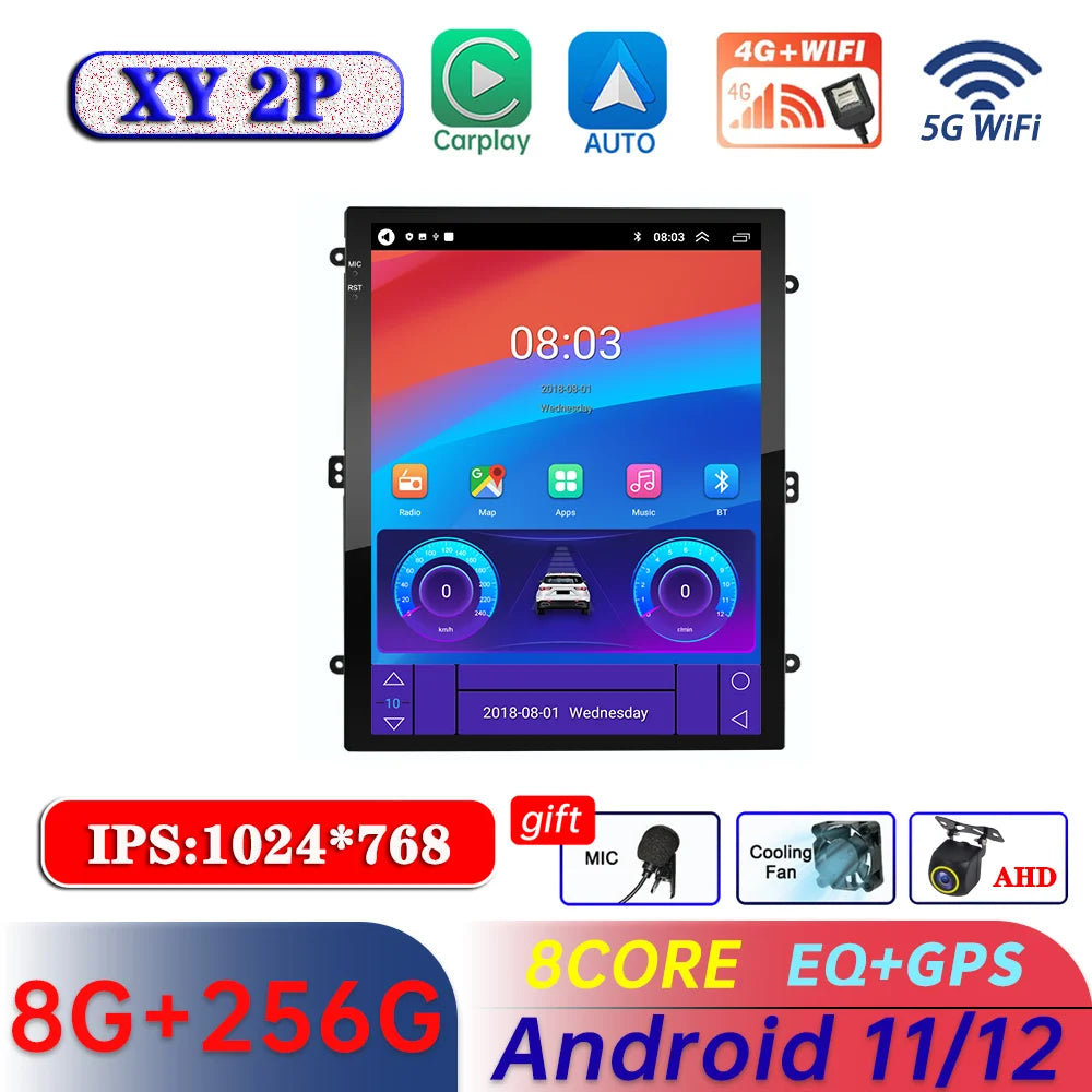 Car adio For Tesla Style 9.7inch Host Wireless Carplay Android auto For KIA TOYOTA Nissan Honda Opel Car Multimedia Player