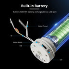Zemismart Matter Over Thread Smart Roller Shade Blinds Motor Built in Battery for 38mm Tube Homekit Google Home Smartthings App