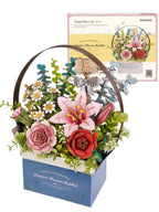Robotime 3D Puzzle Flower Wooden Model Kits Home Decor Accessories Living Room gifts for Women on Valentine's Day Flower Bouquet