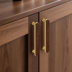 Kitchen Closet Dressing Table Wooden Furniture Handles Walnut Cabinet Door T Bar Wood Knobs Pulls Wardrobe Cupboard Drawer Pulls