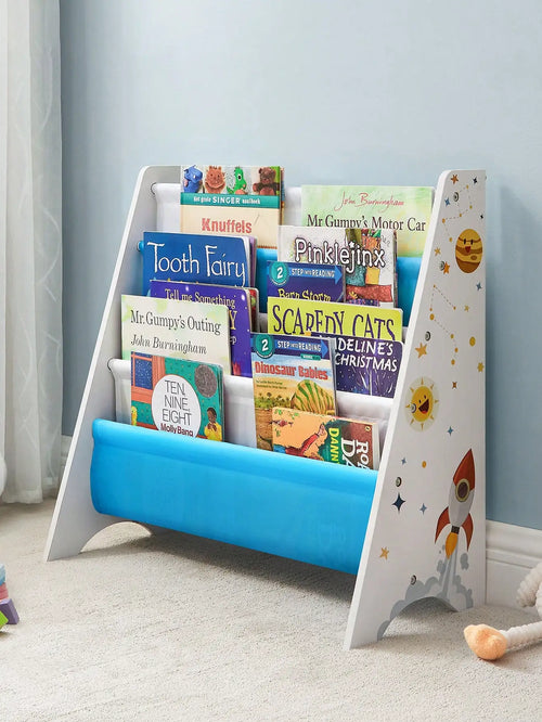 SONGMICS Children's Bookcase: Book Storage Shelf with Anti-Tip Kit, Children's Room, Playroom, Nursery, School, 62.5x28x60cm