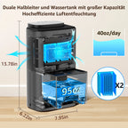 2600ml Dehumidifier Moisture Absorbers Home Air Dryer Quiet Air Dehumi