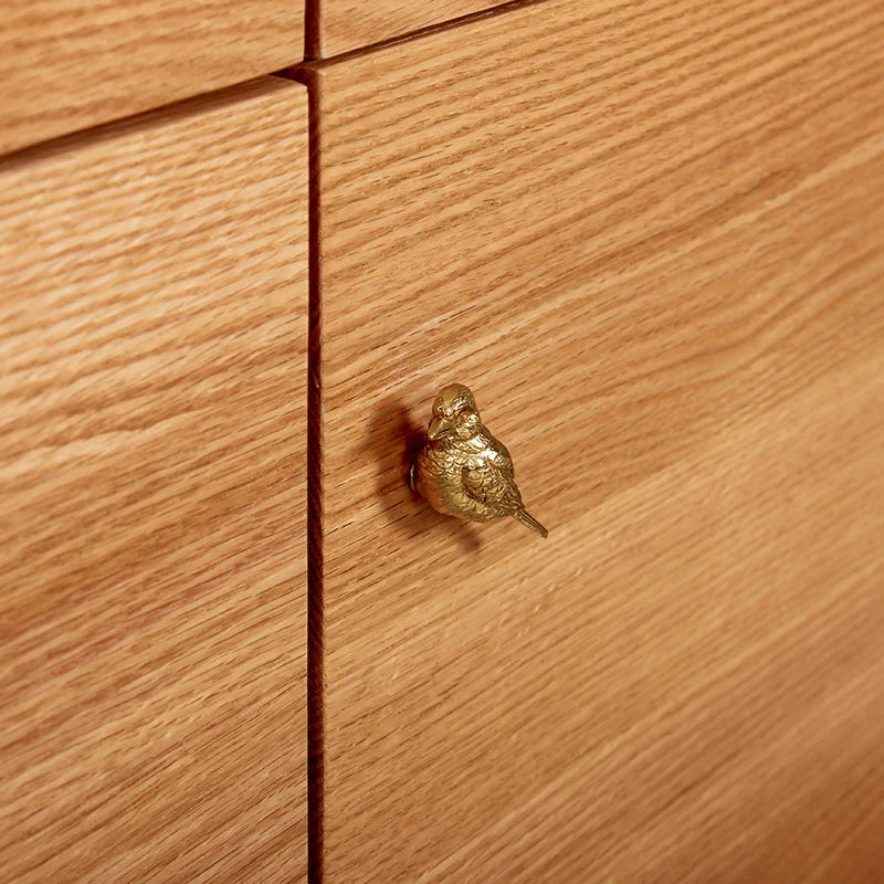 Brass Fortune Bird Knob Creative Drawer Cabinet Door Handles Kitchen Cabinet Shoe Knobs Pure Copper Handles for Furniture Decor