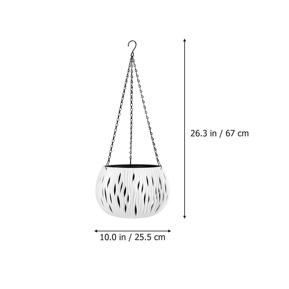 Hanging Flowerpot Plastic Planters Nursery Vase Wall Hanging Planter Decorative Flower Basket Garden Supplies For chids