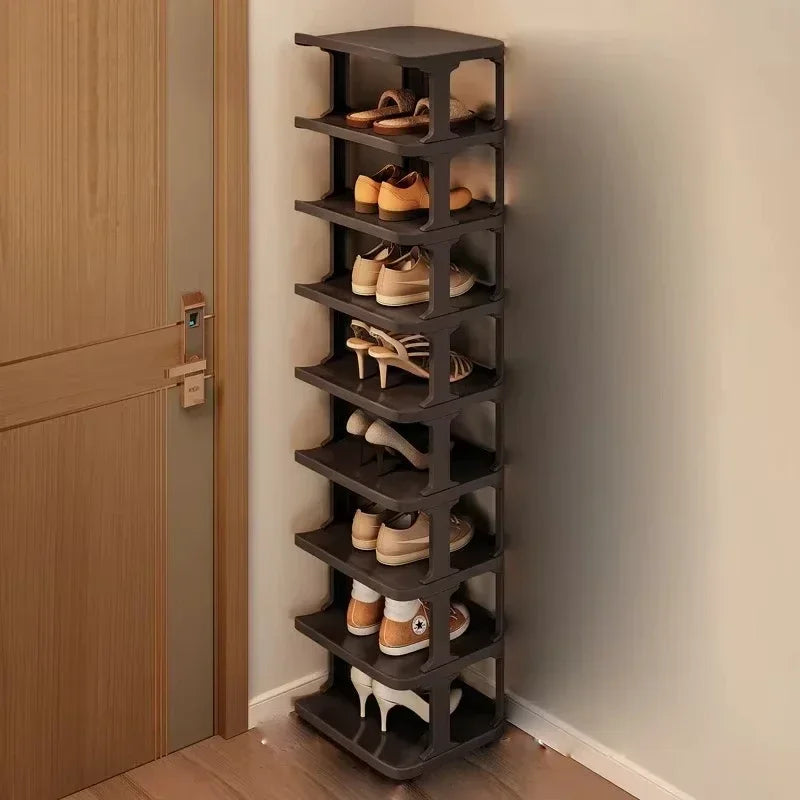 6/9 Layers Stackable Shoe Rack Simple Standing Storage Racks Household Wall Corner Shelves Dormitory Removable Shoe Organizers