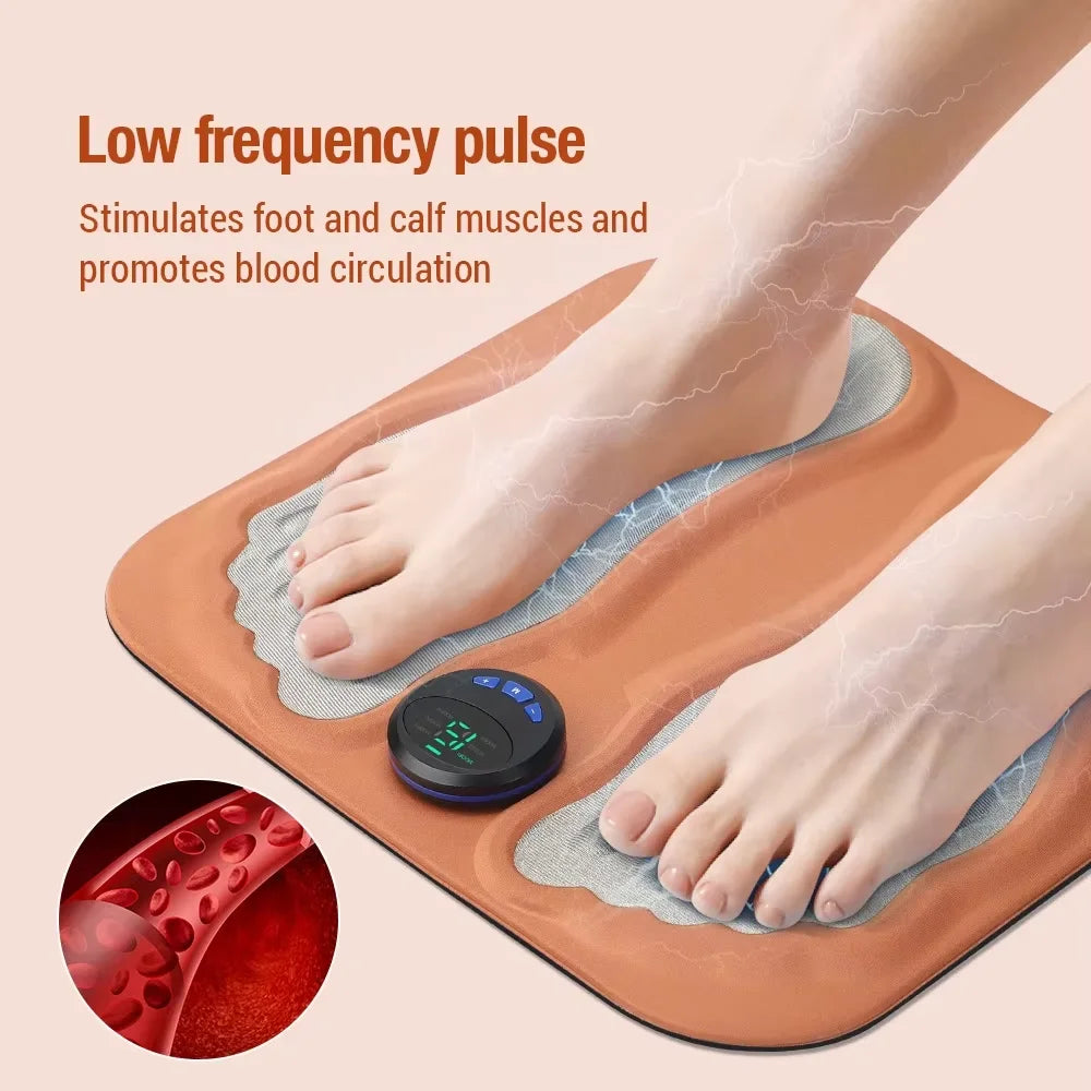 Smart 3D Foot Massage Pad Feet Massager Foldable Accupressure Mat Muscle Electroestimulador Physiotherapy Foot Helper Relaxation
