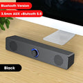 4D Bluetooth Computer Speaker Bar with Subwoofer Stereo Sound for Macbook Laptop Notebook PC Music Player Loudspeaker and Mic