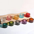 Pack of 10 Glass Small Tea Light Candle Holder for Home Decoration Modern Candlestick Holders Taper Candle Holders