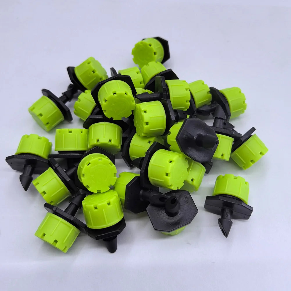 1000-100pcs Adjustable Irrigation Drippers Sprinklers 8 Holes Garden Potted Plant Water Dropper Head Watering Irrigation System