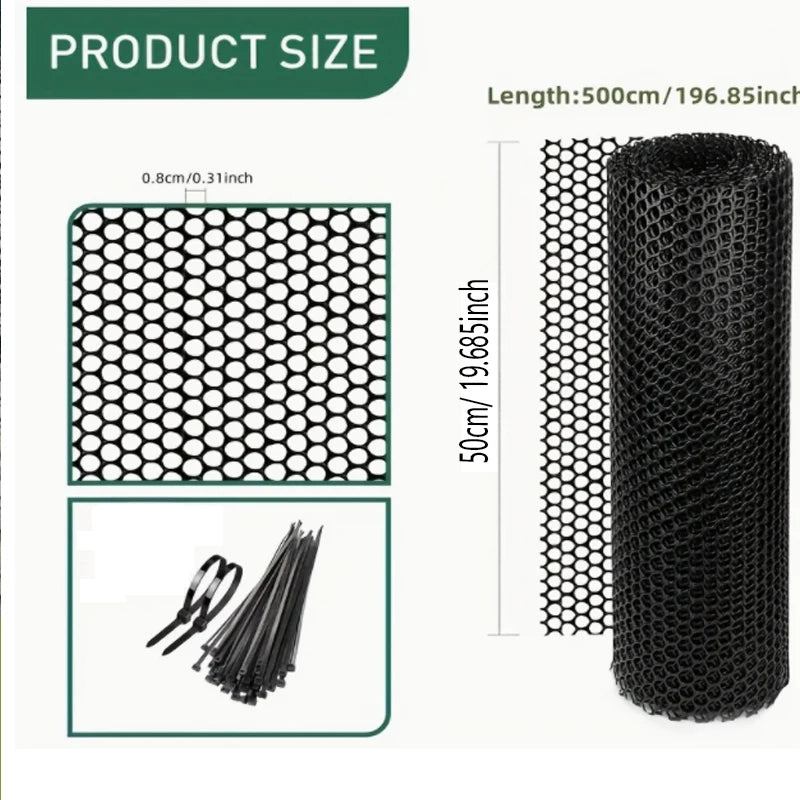 Plastic fence roll garden net poultry net garden fence net chicken fence gardening hexagonal fence flower net