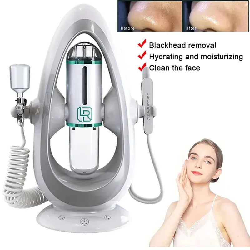 Newest Peeling Beauty Device Hydra Dermabrasion Aqua Facial Cleaning Small Bubble Oxygen Injection Instrument Suction Blackhead