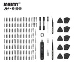 JAKEMY JM-8193 180-in-1 Electric Mini Precision Screwdriver Toolkit Multifunctional for Repair Phone Camera Mini Electronics