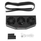 1PCS Solar Car Exhaust Fan with 3 Air 5000 RPM Outlets Car Radiator A