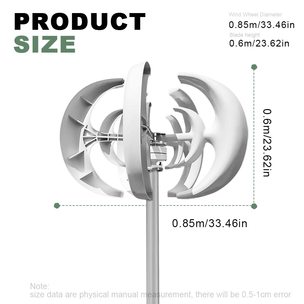 Rapid Delivery Of 5000W 24V 48V Vertical Wind Turbine Household Low Noise And Efficient Solar Cell System in Poland