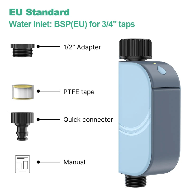 Smart Tuya WiFi Garden Watering Timers Sprinkler Valve Programmable Auto Irrigation Watering Timer Irrigation Watering System