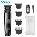 VGR Hair Trimmer Electric Beard Hair Clipper Professional Barber Hair Cutter Machine Trimer For Men Rechargeable V-972