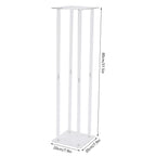 10x Rectangle Acrylic Vases Wedding Centerpiece Flower Stand Pedestal Clear Column For Birthday Party Home Decor 31.5 Inch