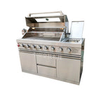 Modern Korean Stainless Steel Outdoor Kitchen Cabinet New Comprehensive Garden BBQ Propane Gas Carbon Island