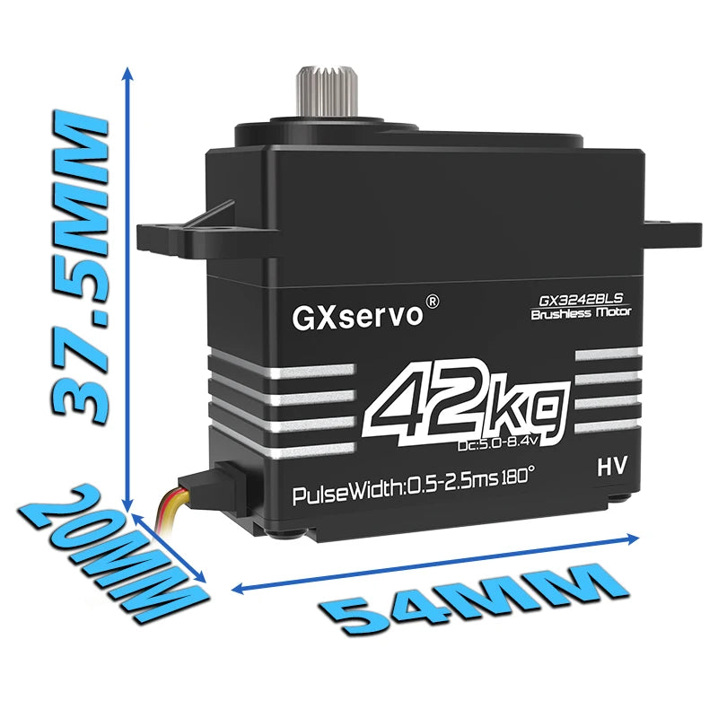GXservo QY3242BLS 42KG Brushless Motor 180 Degree Metal Gear Digital Servo for RC 1/8 1/10 1/12 crawler car