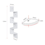 5-layer wooden wall rack corner rack wall-mounted bookshelf modern simple home decoration storage