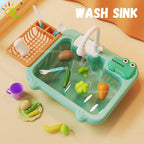 Baby Kitchen Toy Plastic Dish Wash Sink Electric Dishwasher Playing Pretend Role Play Housework Early Educational Toys For Child