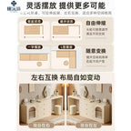 New Cream Style Dresser Bedroom Minimalist Modern Bedside Table Dresser Storage Cabinet Integrated Makeup Table