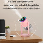 280ML Colorful Atmosphere Light Humidifier - Silent Home & Car Diffuser