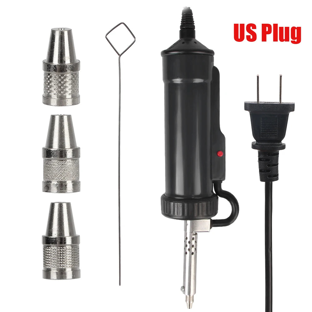 Tin Sucker Remove Pump Portable with 3 Suction Nozzle Vacuum Soldering New Desoldering Machine Electric Solder ADT03 Automatic