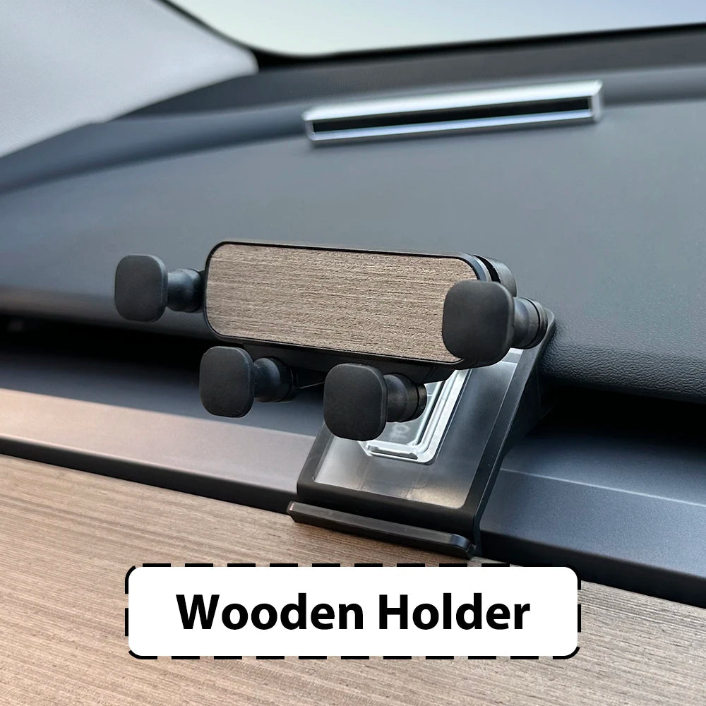 Cell Mobile Phone Holder Noiseless Gravity Support Mount Bracket Vent Clip Air Outlet Stand Base For Tesla Model Y 2020-2024