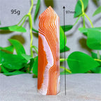 Carnelian Tower Crystal Natural Stone Quartz Home Decoration Minerals Reiki Craft Gifts Energy Healing Meditation Spiritual Love