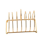 Small Kitchen Iron Storage Rack European Style Installation-free Dish Plate Holder Iron Art Metal Drainin Rack Rack Accessories