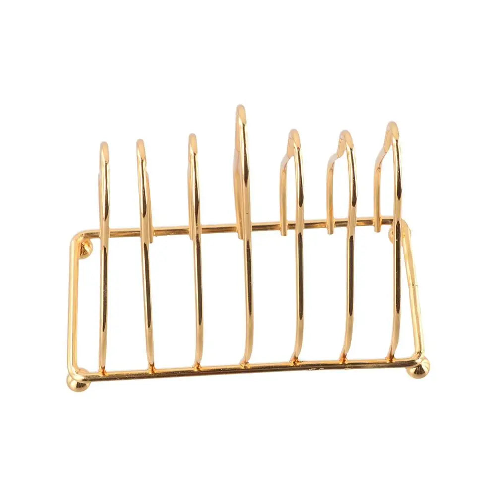 Small Kitchen Iron Storage Rack European Style Installation-free Dish Plate Holder Iron Art Metal Drainin Rack Rack Accessories