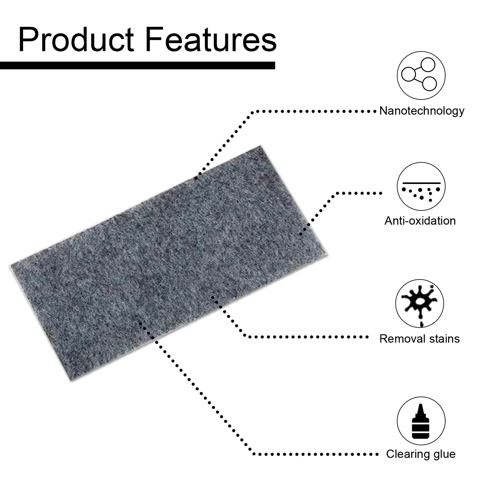 High Quality Car Scratch Remover Cloth Quickly  Effectively Repair Scratches Auto Paint Repair Maintenance Grinding Clean Cloth