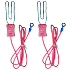 Electric Fence Alligator Clips Ground Connection For Farm Livestock Animals Energizer to Polywire Polytape Kits Cable Connectors