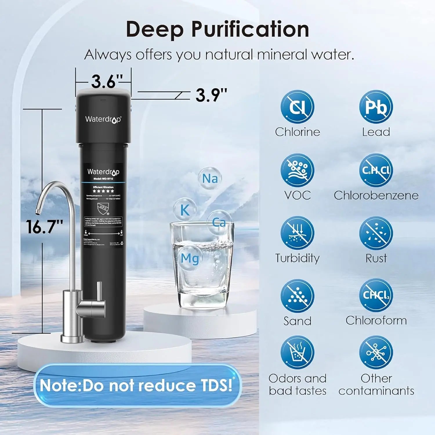 Waterdrop 15UB Under Sink Water Filter System