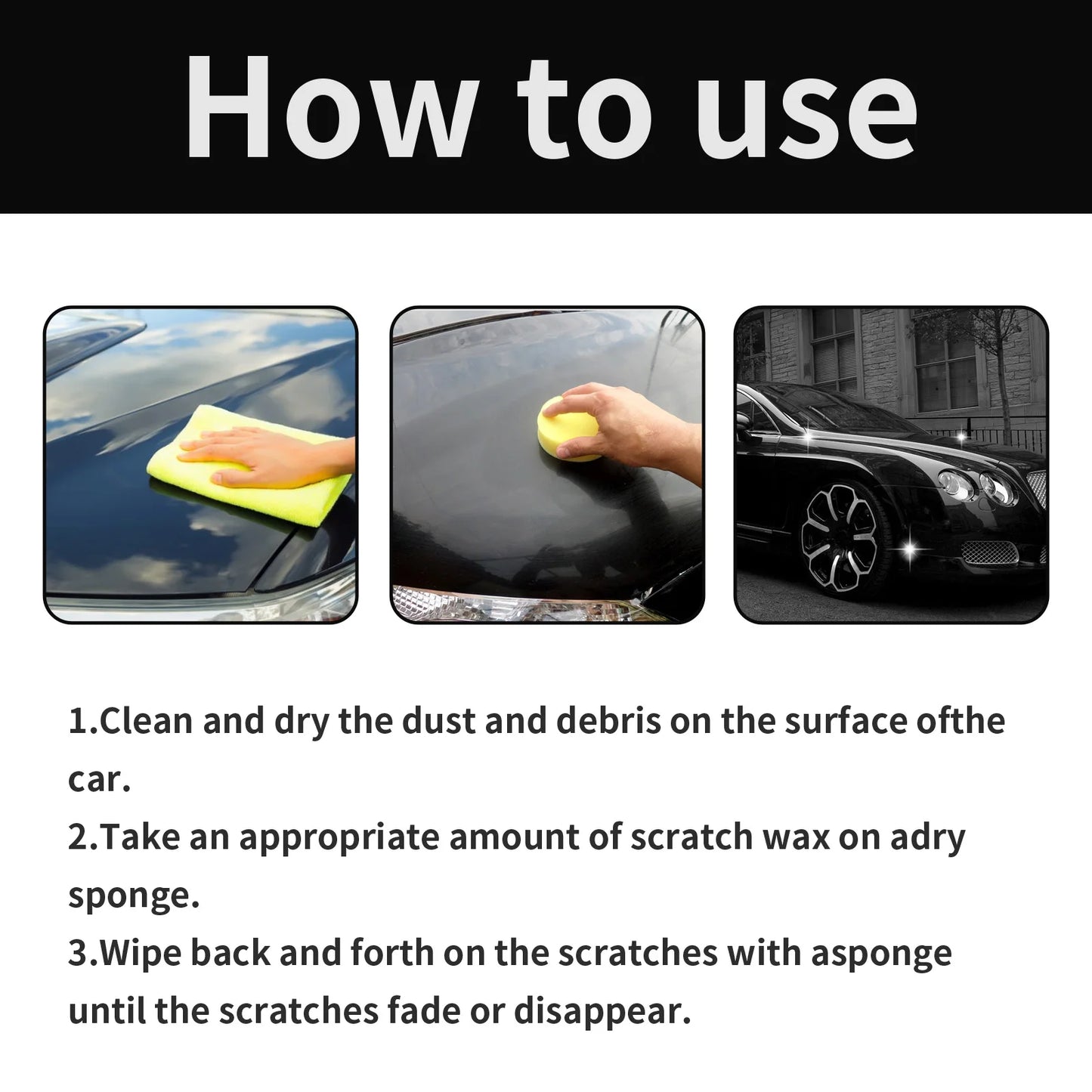 Homonth Car Scratch Removal Wax Car Scratch Repair Vehicle Protection Paint Coating Polishing Refurbishment Car Scratch Remover