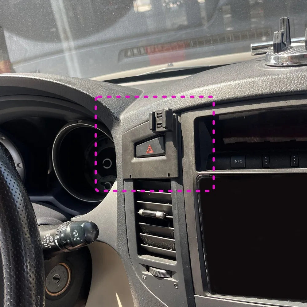 For Mitsubishi Pajero 2011 2012 2013 2014-2022 Car Phone Mount Wireless Charger Special Mobile Phone Holder Fixed Stand Base